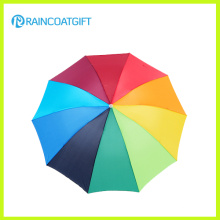 10 Ribs Metal Frame Rainbow 3 Fold Umbrella